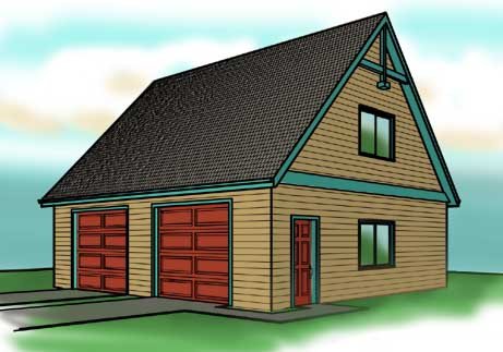 3030-d Garage Plan